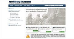Desktop Screenshot of newmilitaryretirement.com